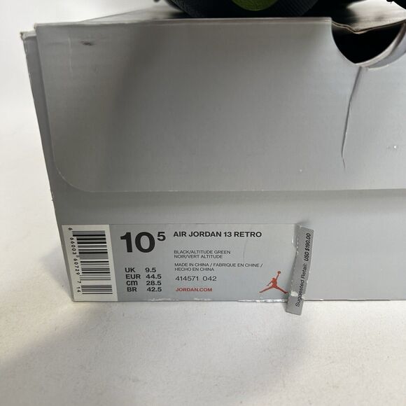 Nike Shoes Air Jordan 13 Retro “Altitude/Black Green” 2017 - Picture 8 of 9